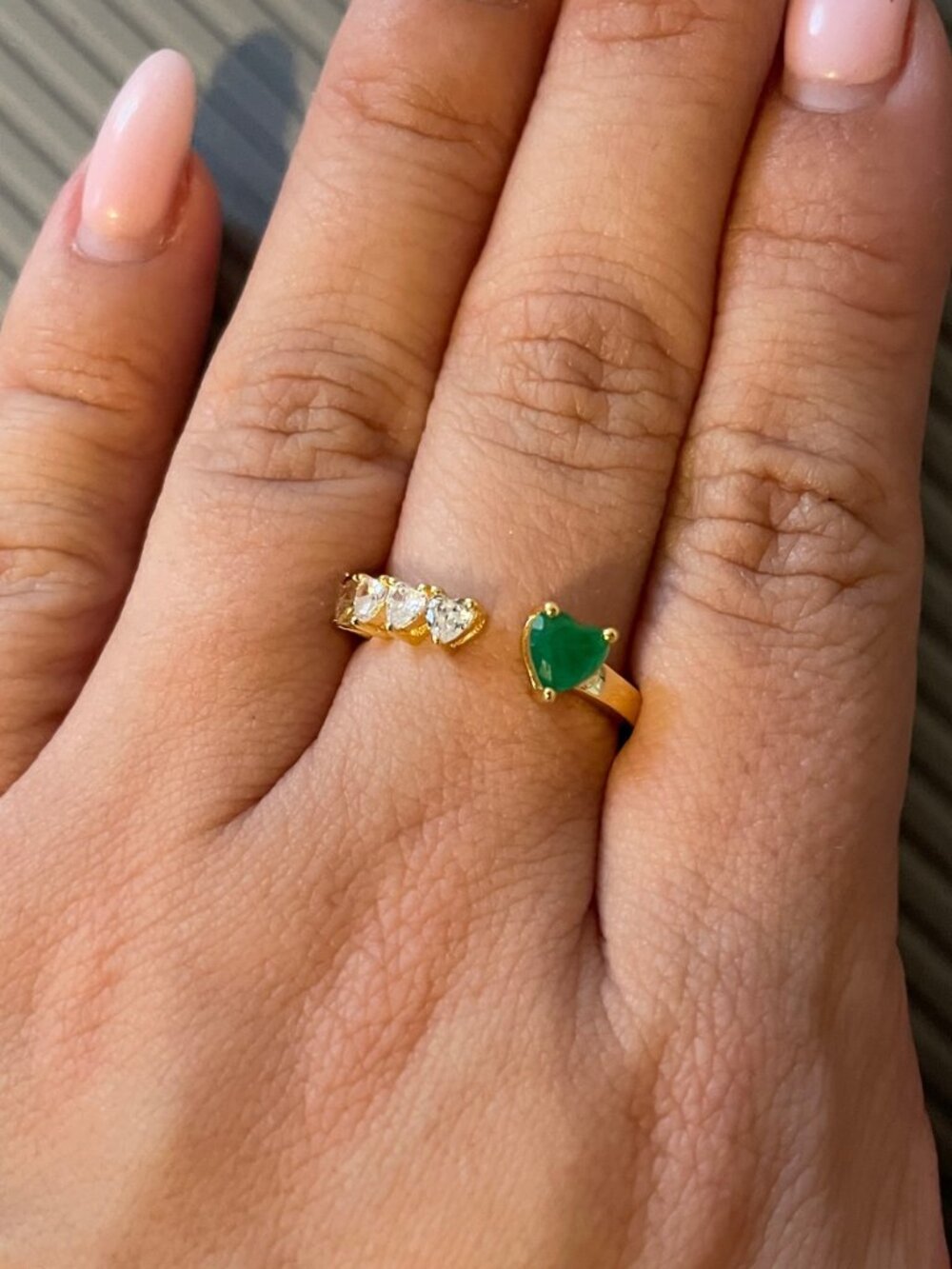 The M Jewelers Emerald and Diamond Ring
